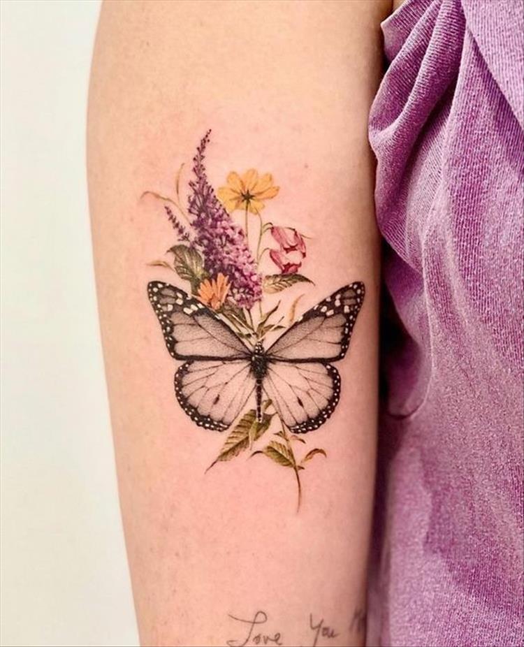 Amazing And Unique Butterfly Tattoo Designs For Your Inspiration, butterfly tattoo; tattoo; tattoo design, arm butterfly tattoo; watercolor butterfly tattoo; unique tattoo; butterfly #tattoo #tattoodesign #butterflytattoo #butterflytattoodesign #armbutterflytattoo #watercolortattoo #watercolorbutterlytattoo