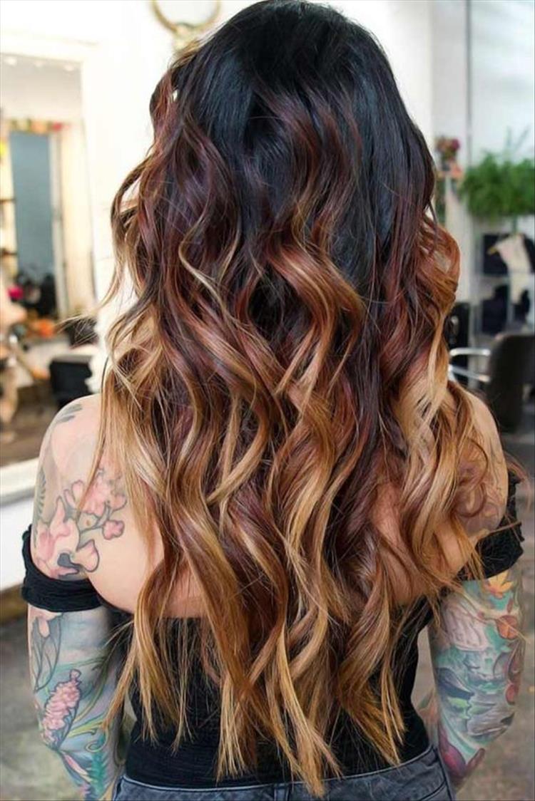 #hairstyle, balayage hair color, caramel hair color, fall hair color, hair, haircolor, pink hair color,#haircolor, hair color, ombre color, ombre hair, ombre hair color #fallhaircolor #autumnhaircolor